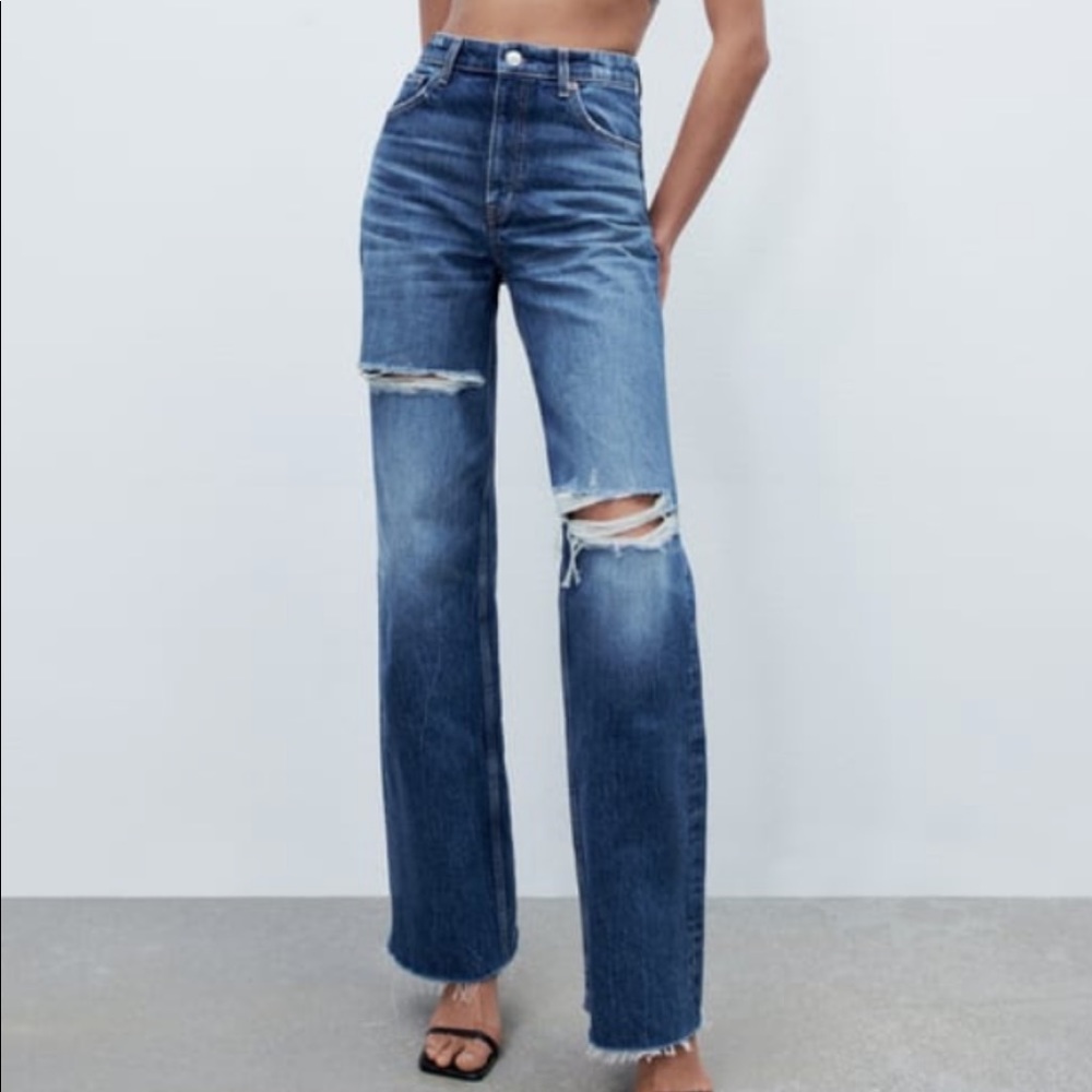 zara high waisted jeans